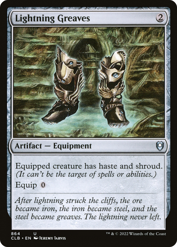 Lightning Greaves (CLB-864) - Commander Legends: Battle for Baldur's Gate