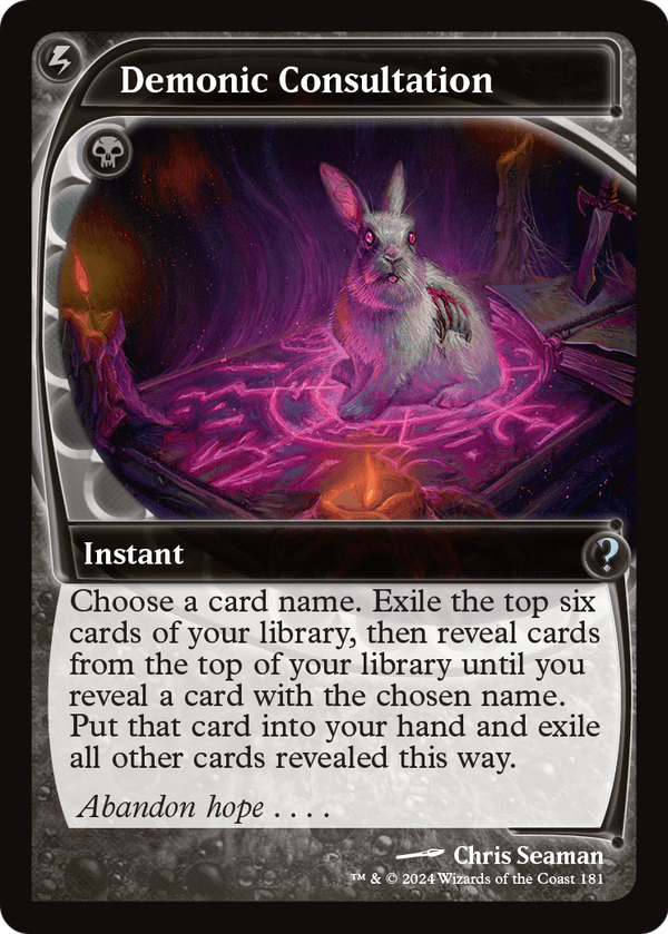 Demonic Consultation (Future Sight) (MB2-181) - Mystery Booster 2