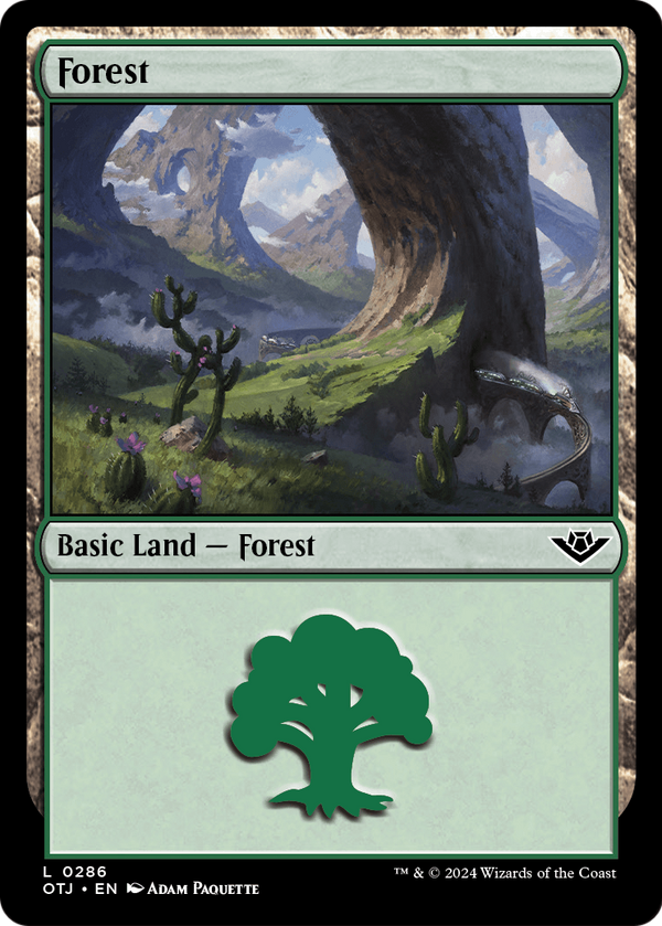 Forest (0286) (OTJ-286) - Outlaws of Thunder Junction Foil