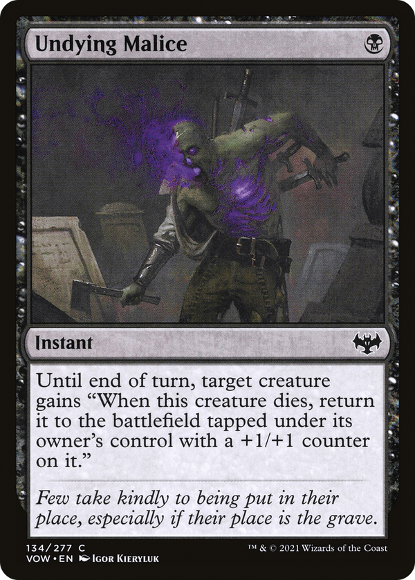 Undying Malice (VOW-134) - Innistrad: Crimson Vow Foil