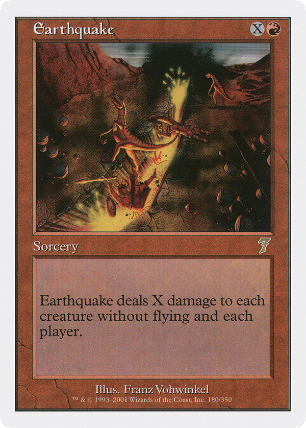 Earthquake (7ED-180) - 7th Edition Foil