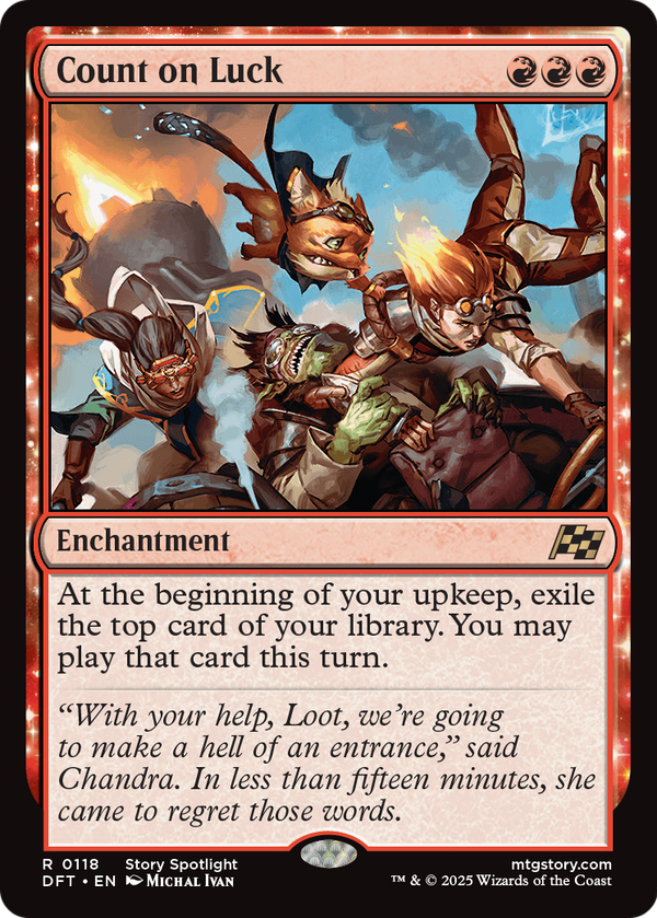 Count on Luck (DFT-118) - Aetherdrift: (enchantment)