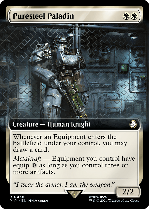 Puresteel Paladin (Extended Art) (PIP-456) - Fallout: (Extended Art) Foil