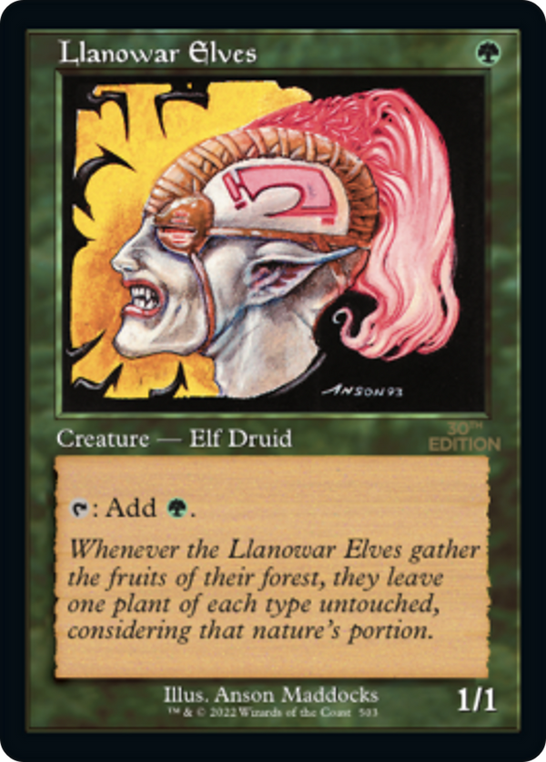 Llanowar Elves (Retro Frame) (30A-503) - 30th Anniversary Edition