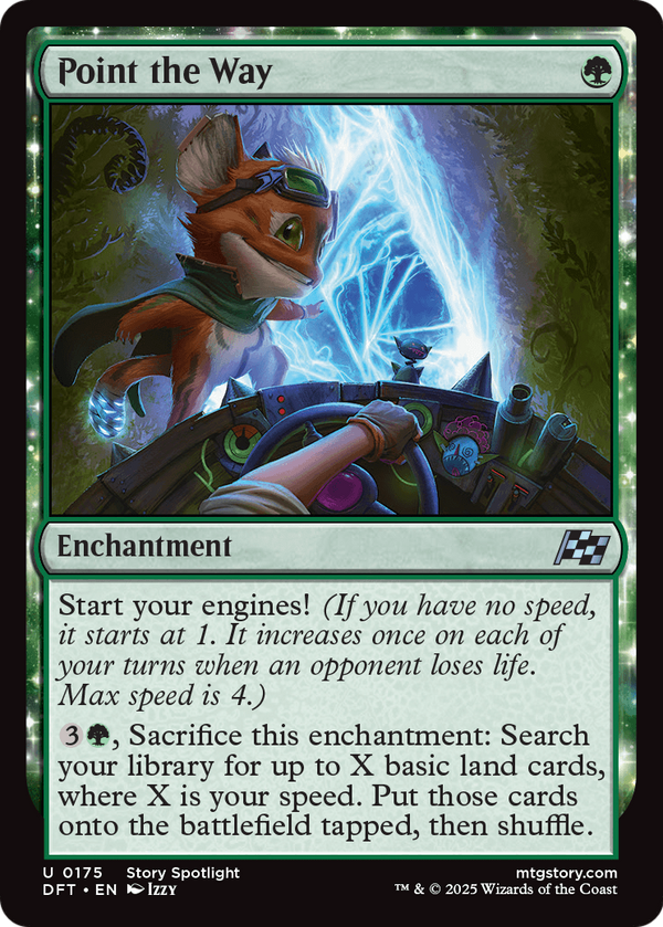 Point the Way (DFT-175) - Aetherdrift: (enchantment) Foil