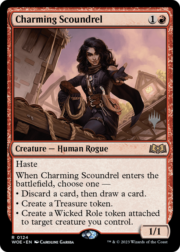 Charming Scoundrel (PPWOE-124) - Wilds of Eldraine Promos Foil