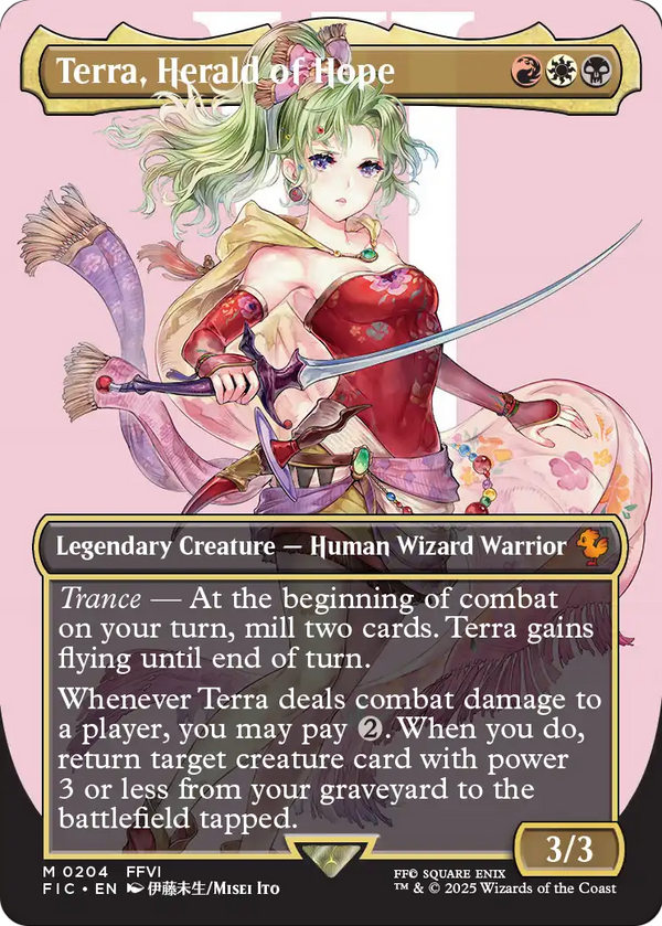 Terra, Herald of Hope (Borderless) (FIC-204) - Commander: FINAL FANTASY