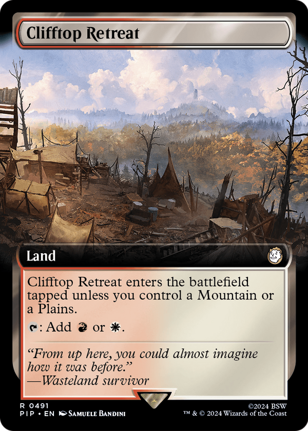 Clifftop Retreat (Extended Art) (PIP-491) - Fallout: (Extended Art) Foil
