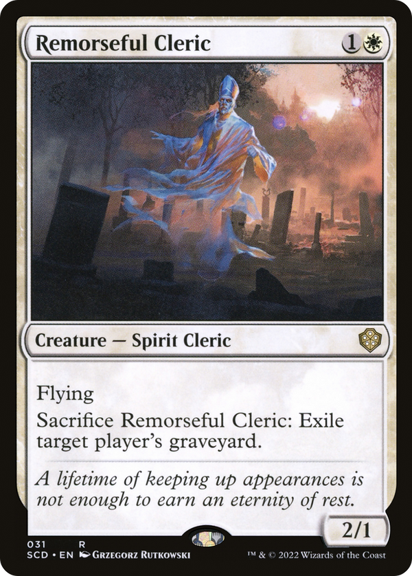 Remorseful Cleric (SCD-031) - Starter Commander Decks