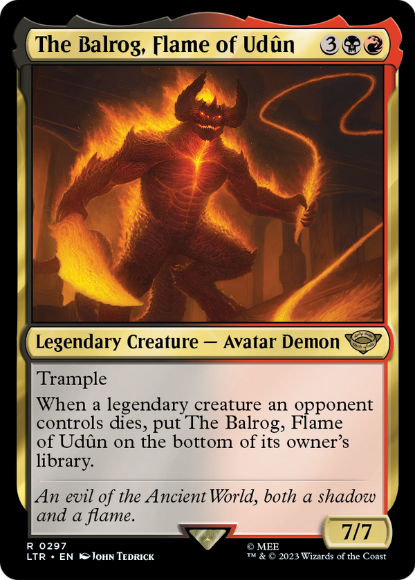 The Balrog, Flame of Udun (LTR-297) - The Lord of the Rings: Tales of Middle-earth