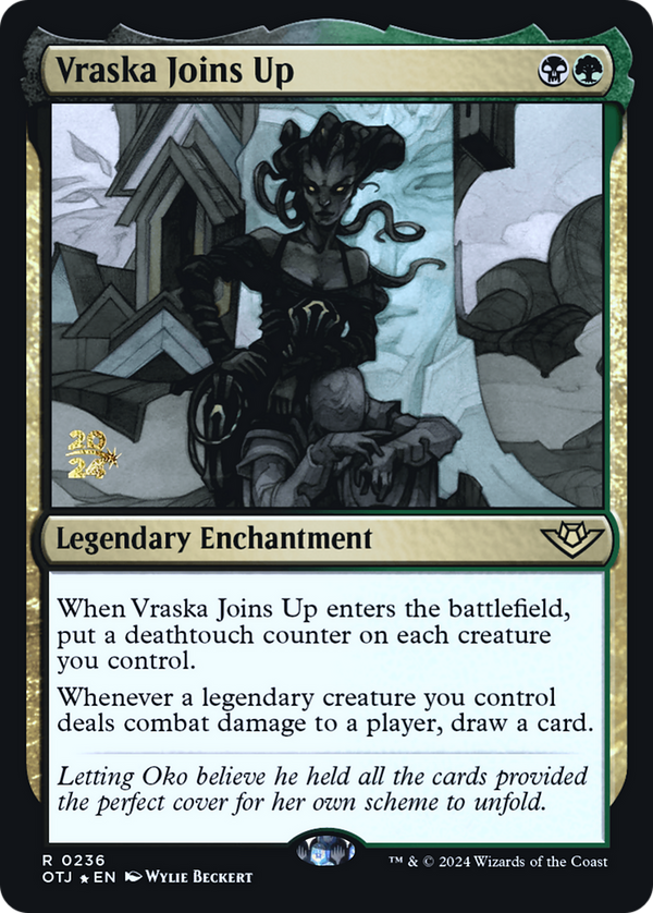 Vraska Joins Up (PRE-236) - Outlaws of Thunder Junction Promos Foil