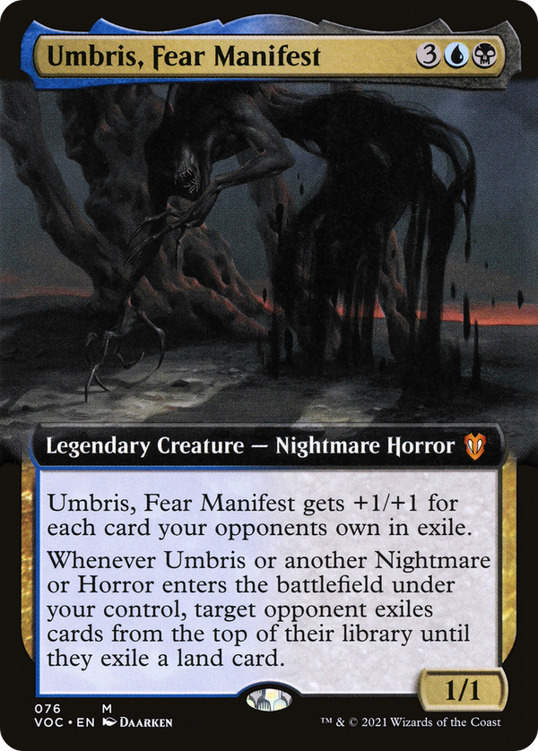 Umbris, Fear Manifest (Extended Art) (VOC-076) - Crimson Vow Commander: (Extended Art)