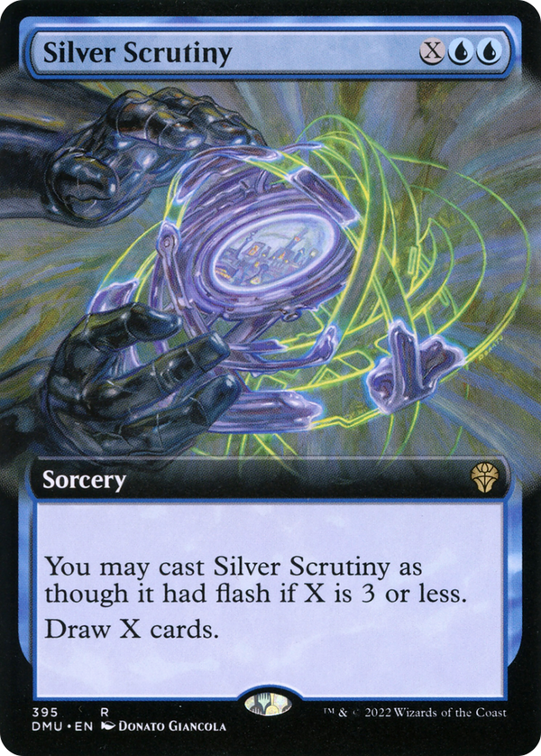 Silver Scrutiny (Extended Art) (DMU-395) - Dominaria United: (Extended Art)