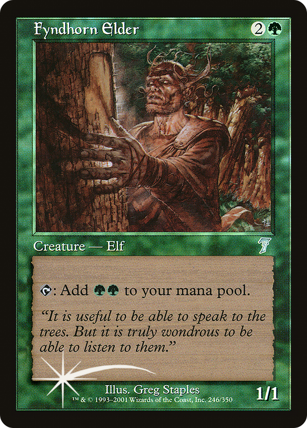 Fyndhorn Elder (7ED-246★) - 7th Edition Foil
