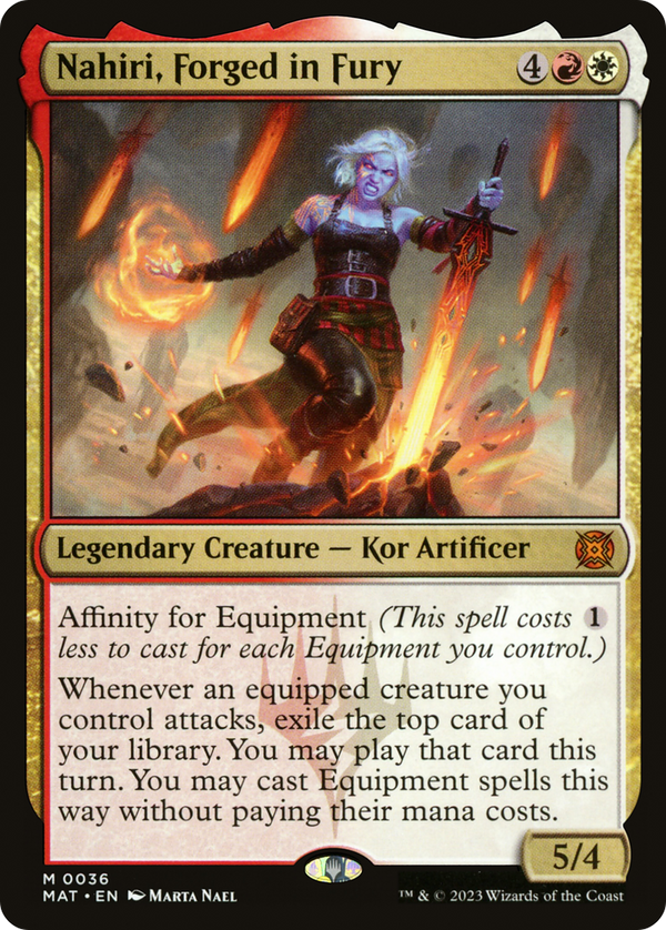 Nahiri, Forged in Fury (MAT-036) - March of the Machine: The Aftermath Foil