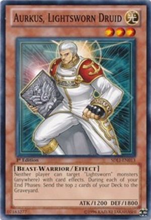 Aurkus, Lightsworn Druid (SDLI-EN013) - Structure Deck: Realm of Light 1st Edition