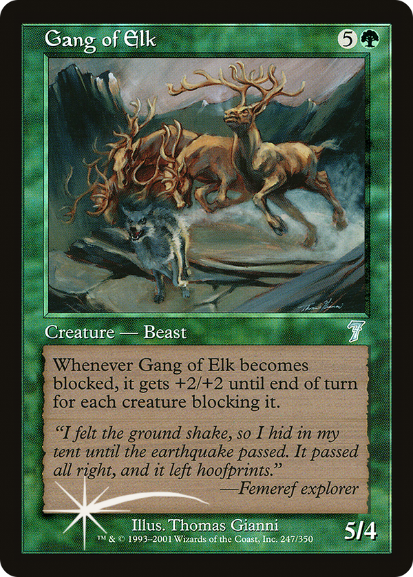 Gang of Elk (7ED-247★) - 7th Edition