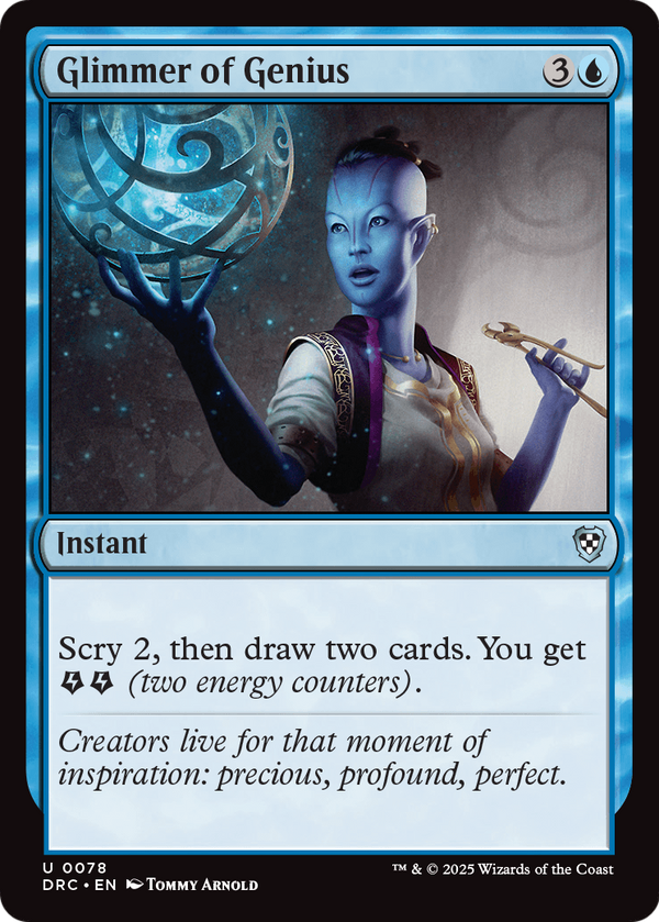 Glimmer of Genius (DRC-078) - Commander: Aetherdrift