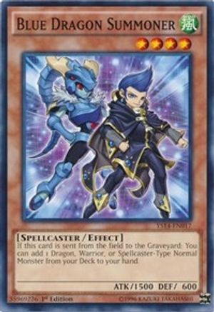 Blue Dragon Summoner (YS14-EN017) - Super Starter: Space-Time Showdown 1st Edition