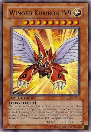 Winged Kuriboh LV9 (YG03-EN001) - Yu-Gi-Oh! GX Manga Promotional Cards Limited