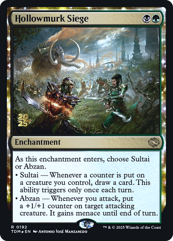 Hollowmurk Siege (PRE-192) - Prerelease Cards: (enchantment) Foil