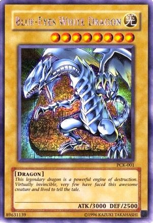 Blue-Eyes White Dragon (Power of Chaos: Kaiba the Revenge) (PCK-001) - Yu-Gi-Oh! Video Game Promotional Cards Unlimited
