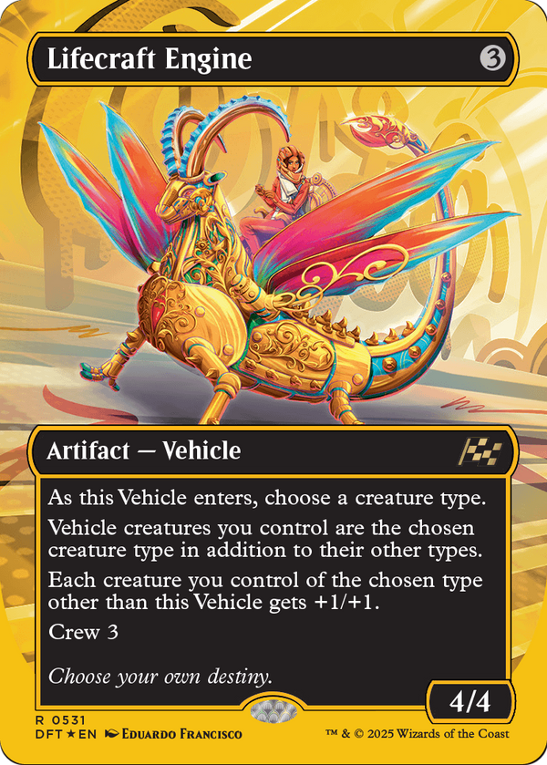 Lifecraft Engine (Borderless) (First-Place Foil) (DFT-531) - Aetherdrift Foil