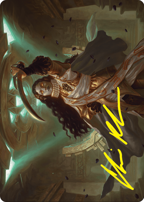 Elenda, Saint of Dusk // Elenda, Saint of Dusk (AFDN-015) - Foundations Art Series (Borderless) Foil