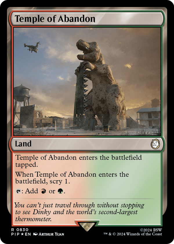 Temple of Abandon (Surge Foil) (PIP-830) - Fallout Foil