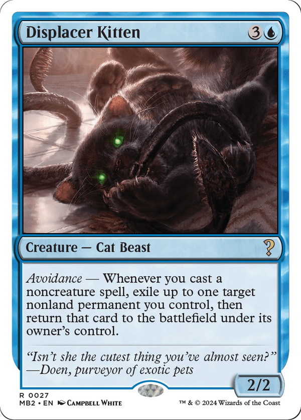Displacer Kitten (White Border) (MB2-027) - Mystery Booster 2