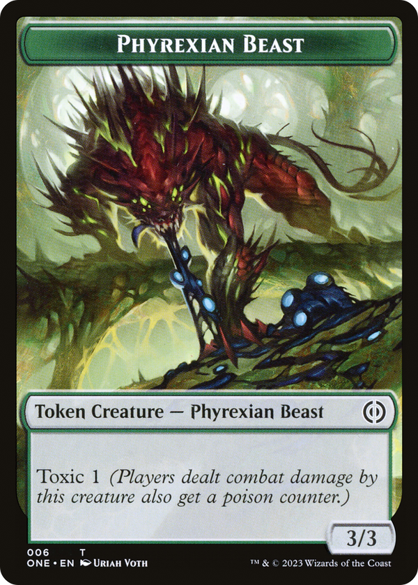 Phyrexian Beast (TONE-006) - Phyrexia: All Will Be One Tokens