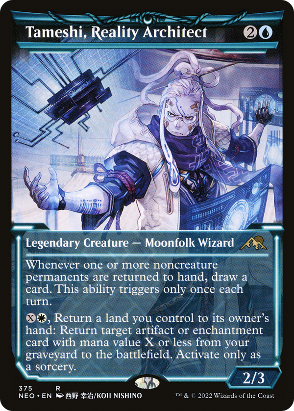 Tameshi, Reality Architect (Showcase) (NEO-375) - Kamigawa: Neon Dynasty: (Showcase)