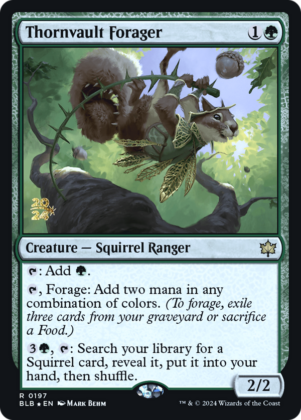 Thornvault Forager (PRE-197) - Bloomburrow Promos Foil