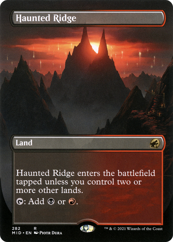 Haunted Ridge (Borderless) (MID-282) - Innistrad: Midnight Hunt