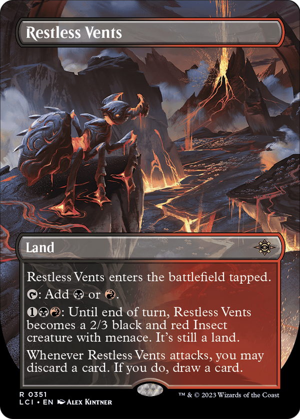 Restless Vents (Borderless) (LCI-351) - The Lost Caverns of Ixalan Foil
