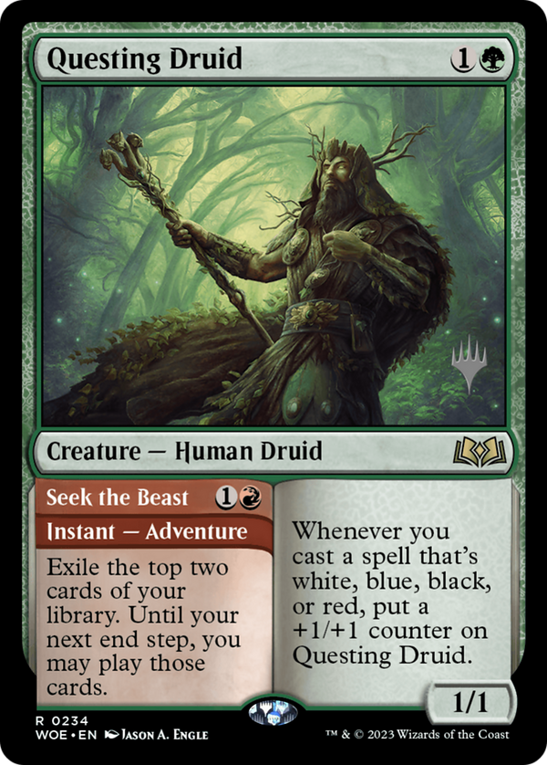 Questing Druid (PPWOE-234) - Wilds of Eldraine Promos Foil