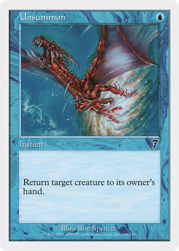 Unsummon (7ED-108) - 7th Edition