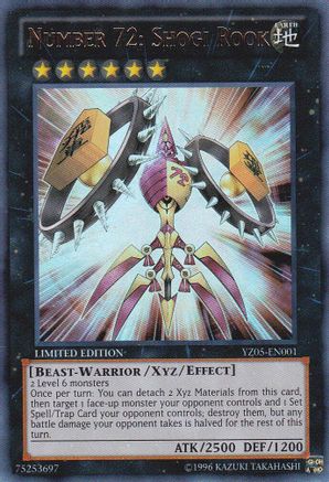 Number 72: Shogi Rook (YZ05-EN001) - Yu-Gi-Oh! ZEXAL Manga Promotional Cards Limited
