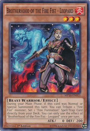 Brotherhood of the Fire Fist - Leopard (MP14-EN013) - 2014 Mega-Tins Mega Pack 1st Edition