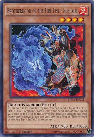 Brotherhood of the Fire Fist - Buffalo (MP14-EN015) - 2014 Mega-Tins Mega Pack 1st Edition