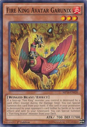 Fire King Avatar Garunix (MP14-EN020) - 2014 Mega-Tins Mega Pack 1st Edition