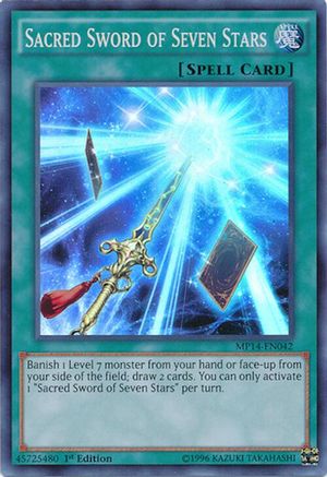 Sacred Sword of Seven Stars (MP14-EN042) - 2014 Mega-Tins Mega Pack Unlimited