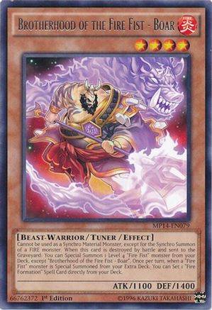 Brotherhood of the Fire Fist - Boar (MP14-EN079) - 2014 Mega-Tins Mega Pack Unlimited
