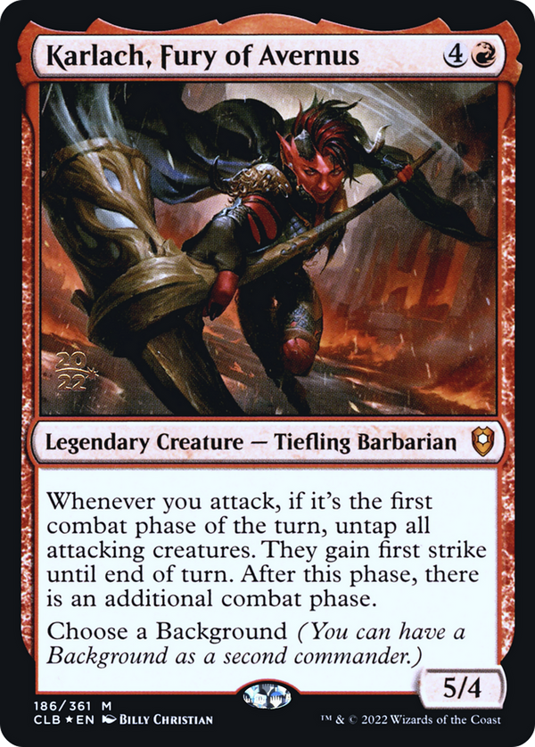 Karlach, Fury of Avernus (PRE-186) - Battle for Baldur's Gate Promos Foil