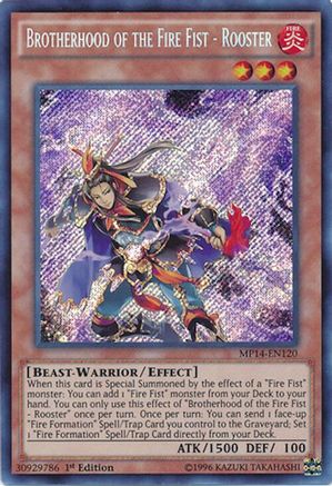 Brotherhood of the Fire Fist - Rooster (MP14-EN120) - 2014 Mega-Tins Mega Pack Unlimited