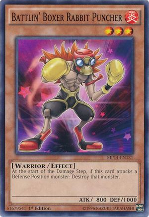 Battlin' Boxer Rabbit Puncher (MP14-EN131) - 2014 Mega-Tins Mega Pack 1st Edition