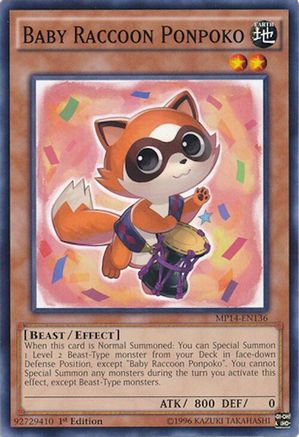 Baby Raccoon Ponpoko (MP14-EN136) - 2014 Mega-Tins Mega Pack 1st Edition