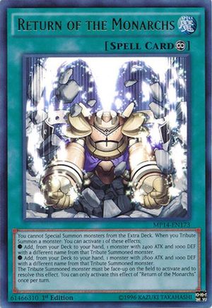 Return of the Monarchs (MP14-EN173) - 2014 Mega-Tins Mega Pack 1st Edition