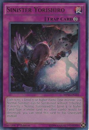 Sinister Yorishiro (MP14-EN182) - 2014 Mega-Tins Mega Pack 1st Edition