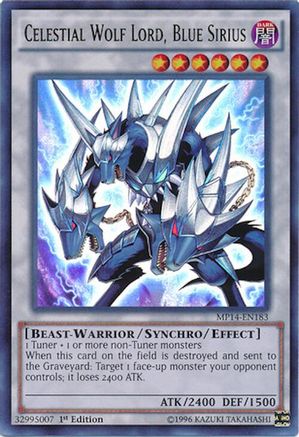 Celestial Wolf Lord, Blue Sirius (MP14-EN183) - 2014 Mega-Tins Mega Pack Unlimited
